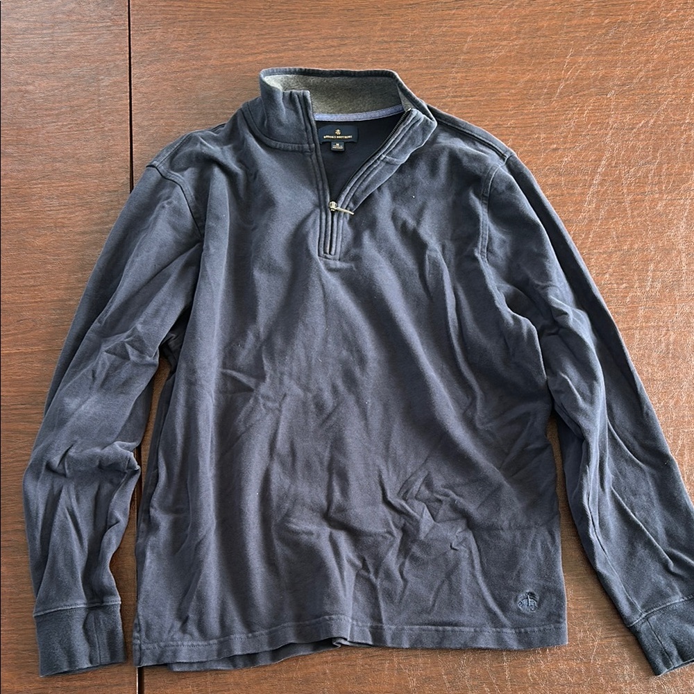 Men's Brooks Brothers Navy Quarter-Zip Pullover